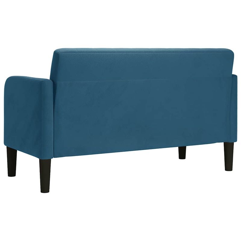 Casa si Gradina - Mobilier - Canapele si coltare - Canapele - Canapea lovesea albastru 109 cm catifea - Infinity.ro