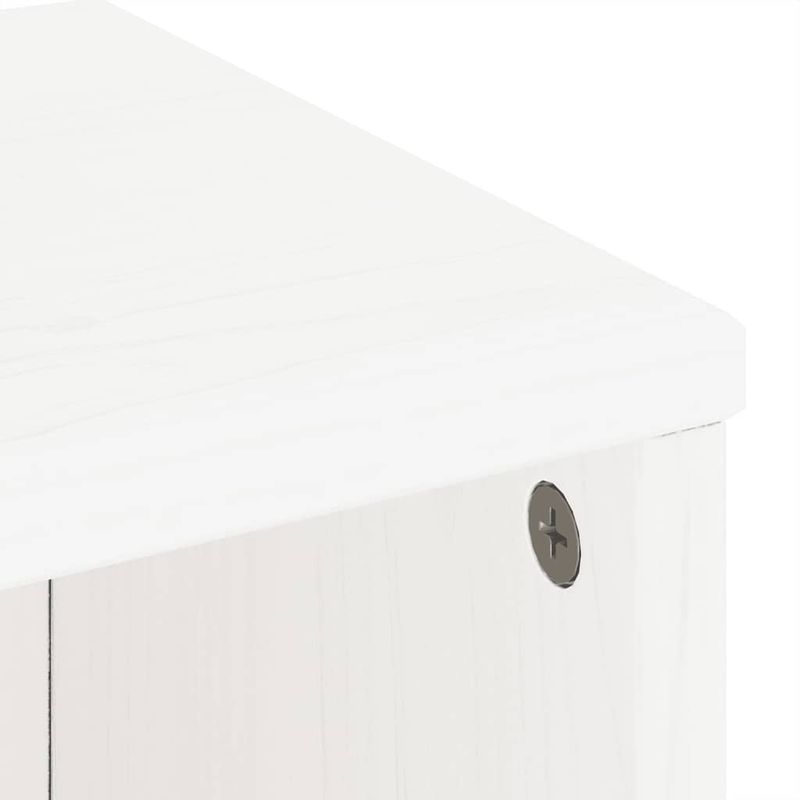 Casa si Gradina - Mobilier - Comode si corpuri - Comode - Unitati TV 5 piese cu depozitare ODDA din lemn masiv de pin alb, model 9 rafturi 5 sertare - Infinity.ro