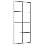 Casa si Gradina - Constructii - Usi interior, exterior si garaj - Usi interior - Usa glisanta cu set de feronerie neagra 90x205 cm Sticla ESG - Infinity.ro