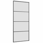 Casa si Gradina - Constructii - Usi interior, exterior si garaj - Usi interior - Usa glisanta cu set de feronerie neagra 90x205 cm Sticla ESG - Infinity.ro