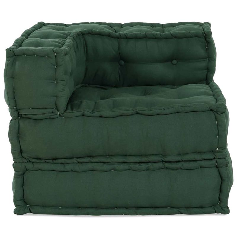 Casa si Gradina - Gradina si terasa - Mobilier exterior - Canapele si fotolii gradina - Puf modular verde 70x70x54 tesatura - Infinity.ro