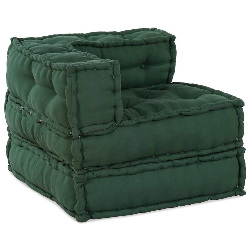 Casa si Gradina - Gradina si terasa - Mobilier exterior - Canapele si fotolii gradina - Puf modular verde 70x70x54 tesatura - Infinity.ro