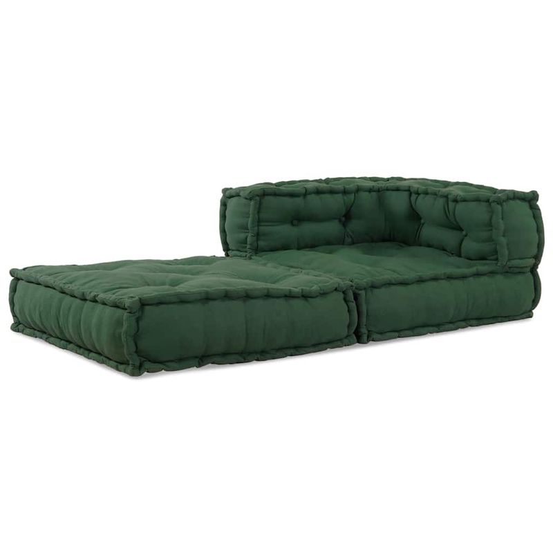 Casa si Gradina - Gradina si terasa - Mobilier exterior - Canapele si fotolii gradina - Puf modular verde 70x70x54 tesatura - Infinity.ro