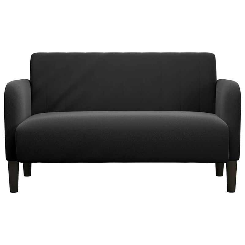 Casa si Gradina - Mobilier - Canapele si coltare - Canapele - Canapea loveseat neagra 109 cm catifea - Infinity.ro