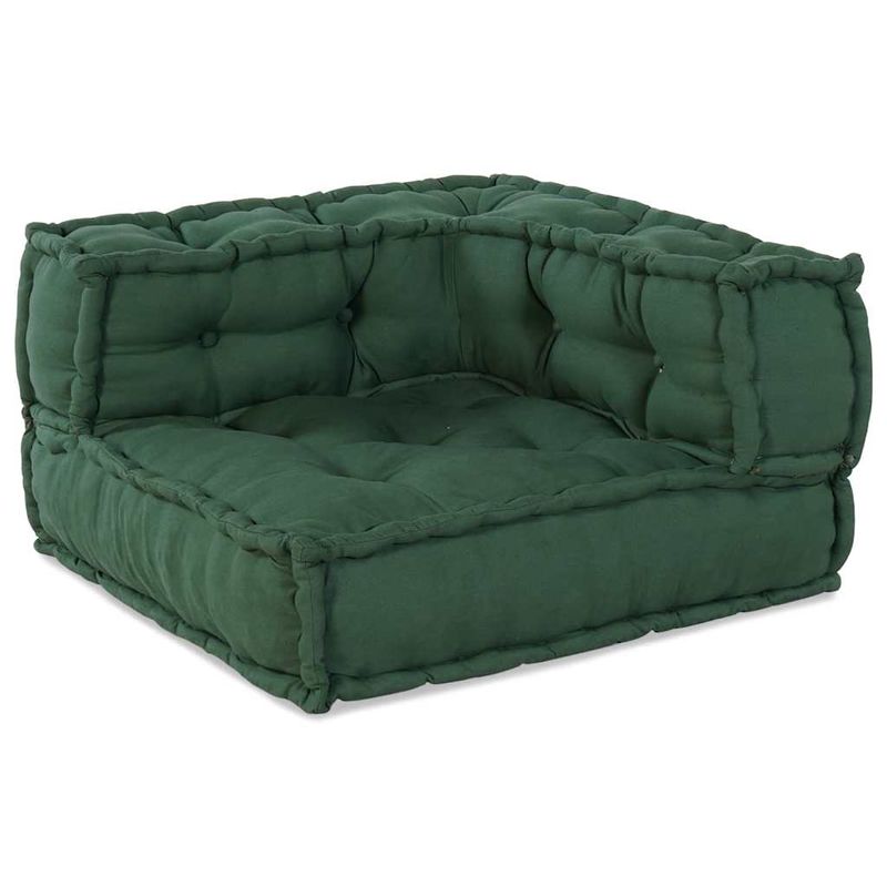 Casa si Gradina - Gradina si terasa - Mobilier exterior - Canapele si fotolii gradina - Puf modular verde 70x70x54 tesatura - Infinity.ro
