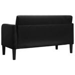 Casa si Gradina - Mobilier - Canapele si coltare - Canapele - Canapea loveseat neagra 109 cm catifea - Infinity.ro