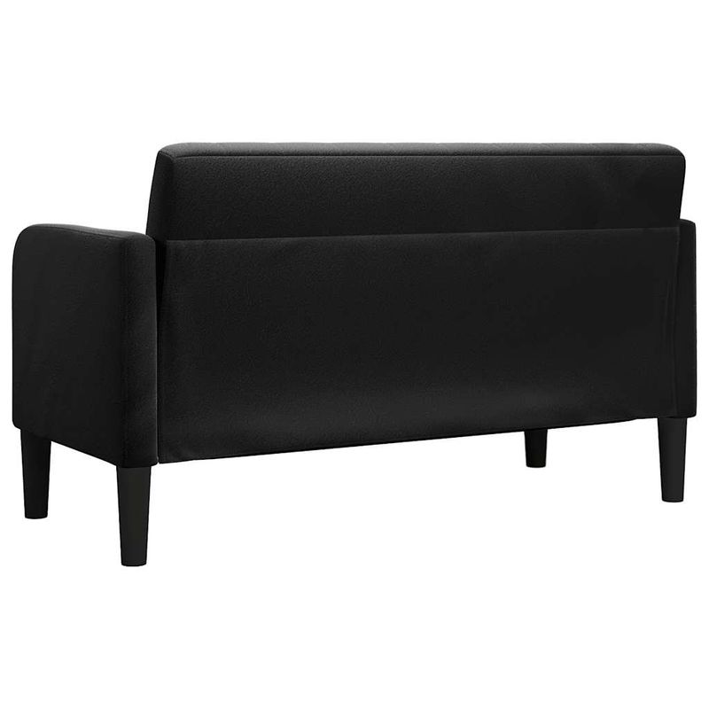 Casa si Gradina - Mobilier - Canapele si coltare - Canapele - Canapea loveseat neagra 109 cm catifea - Infinity.ro