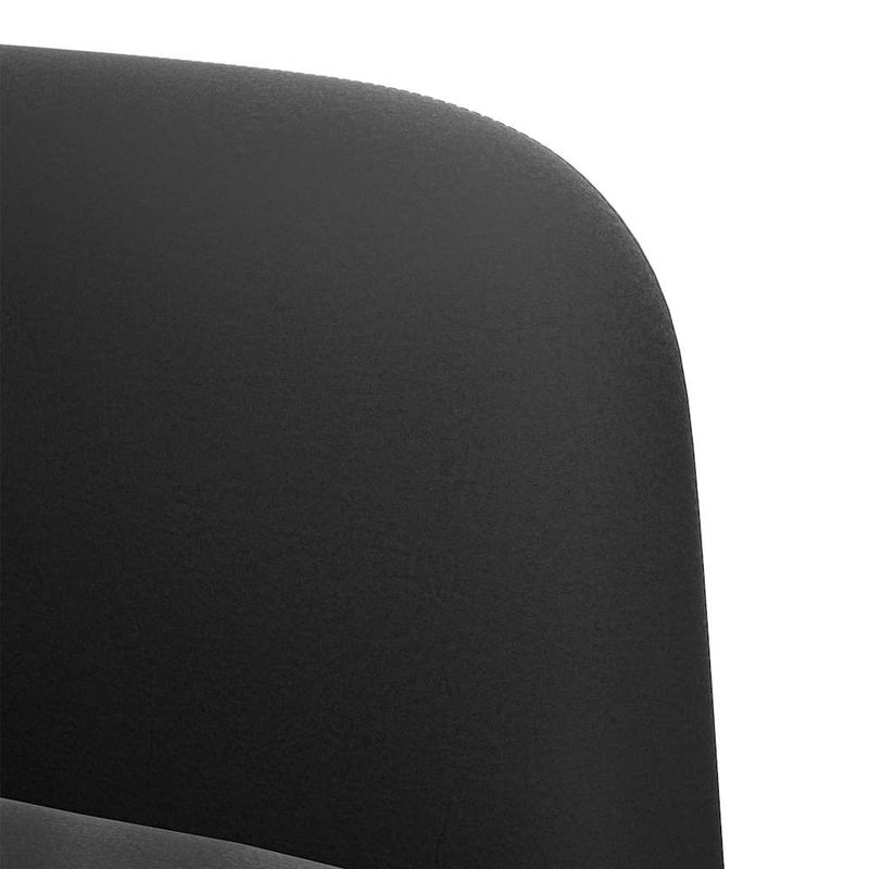 Casa si Gradina - Mobilier - Canapele si coltare - Canapele - Canapea loveseat neagra 109 cm catifea - Infinity.ro
