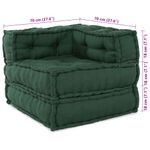 Casa si Gradina - Gradina si terasa - Mobilier exterior - Canapele si fotolii gradina - Puf modular verde 70x70x54 tesatura - Infinity.ro