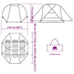 Sport si Outdoor - Camping - Corturi camping - Cort de pescuit pentru 3 persoane, maro, rezistent la apa - Infinity.ro