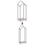 Casa si Gradina - Termice - Sobe, Seminee si accesorii - Accesorii seminee si sobe - Suport pentru lemne de foc alb 40x25x120cm Otel laminat la rece - Infinity.ro