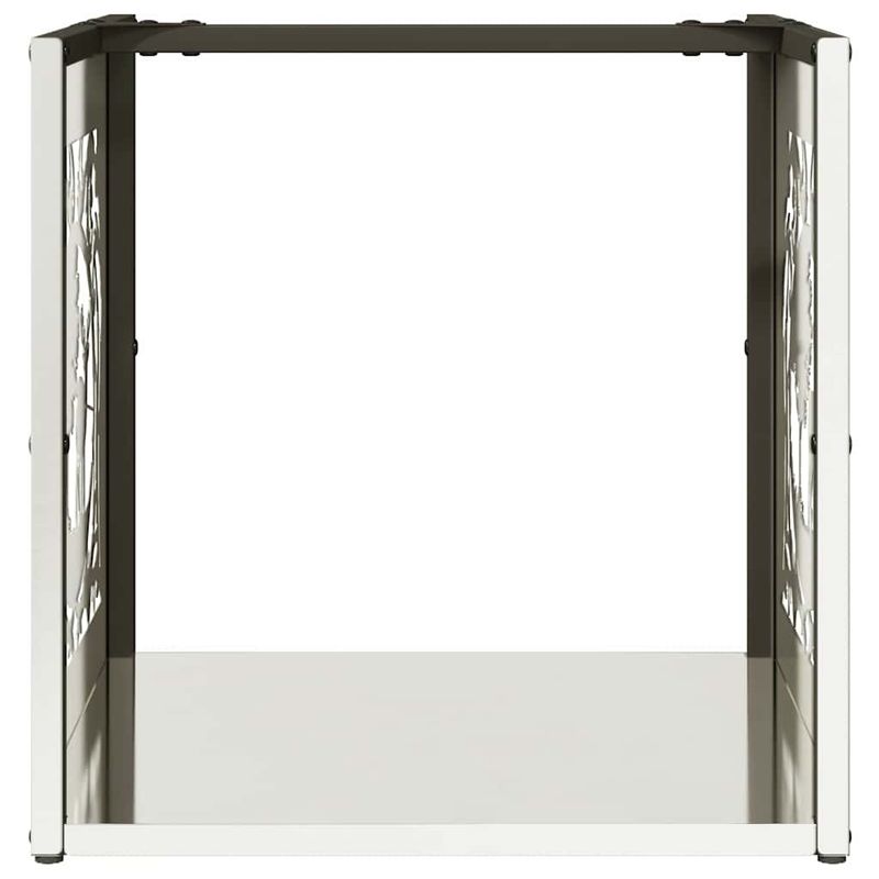 Casa si Gradina - Termice - Sobe, Seminee si accesorii - Accesorii seminee si sobe - Suport pentru lemne de foc 40x40x40 cm otel inoxidabil - Infinity.ro