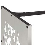 Casa si Gradina - Termice - Sobe, Seminee si accesorii - Accesorii seminee si sobe - Suport pentru lemne de foc 40x40x40 cm otel inoxidabil - Infinity.ro