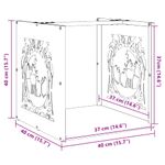 Casa si Gradina - Termice - Sobe, Seminee si accesorii - Accesorii seminee si sobe - Suport pentru lemne de foc 40x40x40 cm otel inoxidabil - Infinity.ro