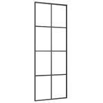 Casa si Gradina - Constructii - Usi interior, exterior si garaj - Usi interior - Usa glisanta cu set de feronerie neagra 76x205 cm Sticla ESG - Infinity.ro