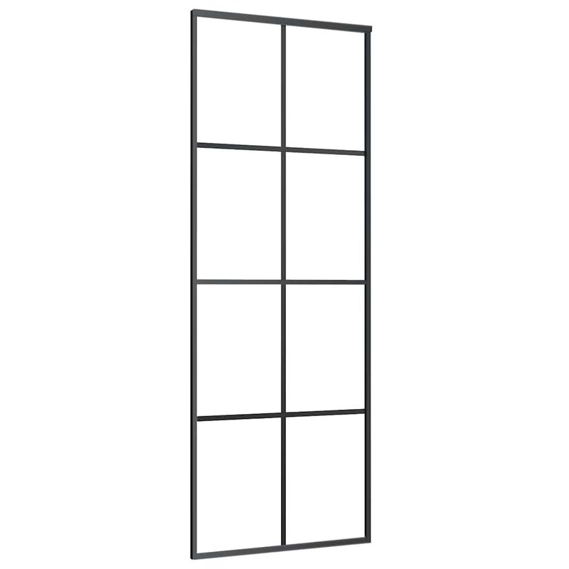 Casa si Gradina - Constructii - Usi interior, exterior si garaj - Usi interior - Usa glisanta cu set de feronerie neagra 76x205 cm Sticla ESG - Infinity.ro