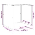 Casa si Gradina - Termice - Sobe, Seminee si accesorii - Accesorii seminee si sobe - Suport pentru lemne de foc Antracit Otel laminat la rece - Infinity.ro