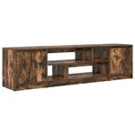 Casa si Gradina - Mobilier - Comode si corpuri - Comode - Comoda TV, stejar fumuriu 188,5x41x50 cm lemn compozit - Infinity.ro
