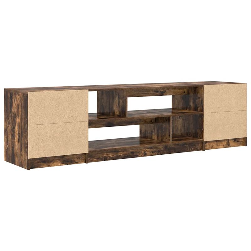 Casa si Gradina - Mobilier - Comode si corpuri - Comode - Comoda TV, stejar fumuriu 188,5x41x50 cm lemn compozit - Infinity.ro