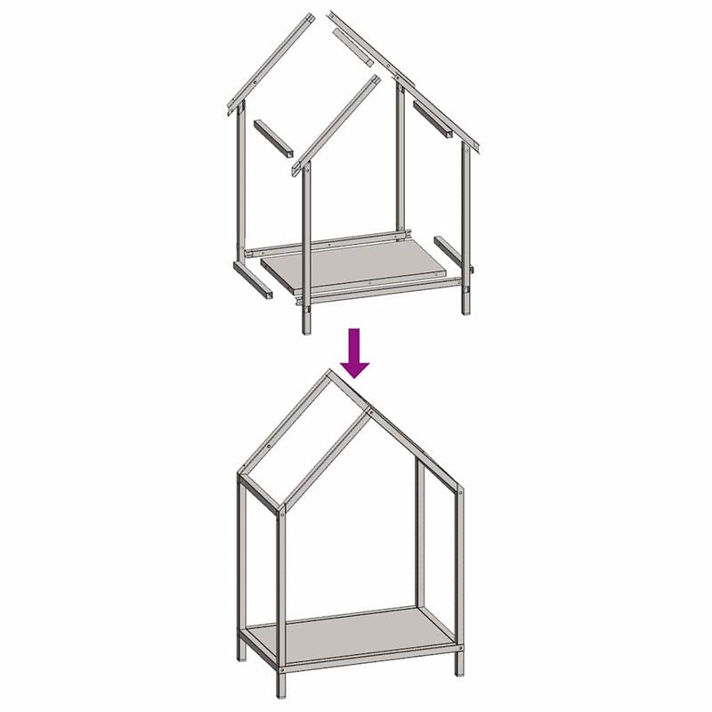 Casa si Gradina/Termice/Sobe, Seminee si accesorii/Accesorii seminee si sobe - Suport pentru lemne de foc negru Otel laminat la rece - Infinity.ro