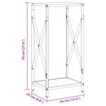 Casa si Gradina - Termice - Sobe, Seminee si accesorii - Accesorii seminee si sobe - Suport pentru lemne de foc Antracit Otel laminat la rece - Infinity.ro