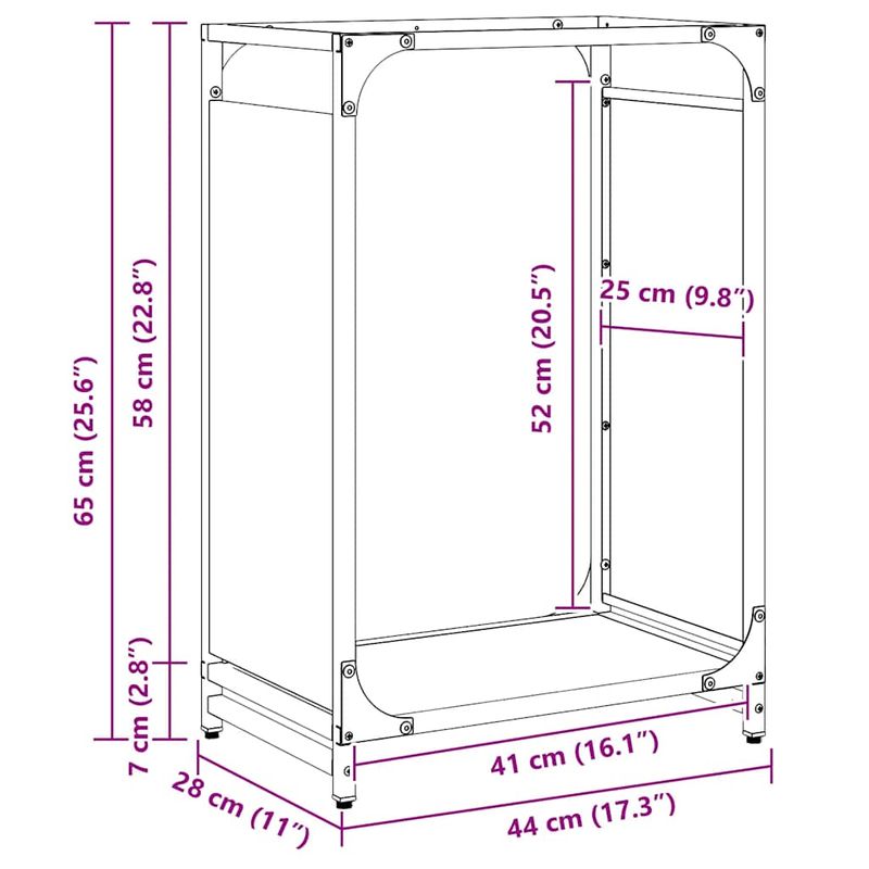 Casa si Gradina - Termice - Sobe, Seminee si accesorii - Accesorii seminee si sobe - Suport pentru lemne de foc Antracit Otel laminat la rece - Infinity.ro