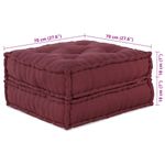 Casa si Gradina - Gradina si terasa - Mobilier exterior - Canapele si fotolii gradina - Puf modular Maroon 70x70x36 tesatura - Infinity.ro