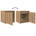 Casa si Gradina - Mobilier - Comode si corpuri - Noptiere - Noptiere montate pe perete 2 buc Stejar Artisan 38x34x40 cm - Infinity.ro