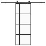 Casa si Gradina - Constructii - Usi interior, exterior si garaj - Usi interior - Usa glisanta cu set de feronerie neagra 76x205 cm Sticla ESG - Infinity.ro