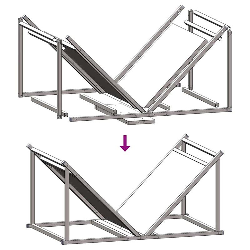 Casa si Gradina - Termice - Sobe, Seminee si accesorii - Accesorii seminee si sobe - Suport pentru lemne de foc alb Otel laminat la rece - Infinity.ro