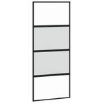 Casa si Gradina - Constructii - Usi interior, exterior si garaj - Usi interior - Usa glisanta cu set feronerie neagra 90x205cm sticla securizata - Infinity.ro