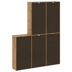 Casa si Gradina - Mobilier - Comode si corpuri - Comode - Dulapuri laterale 5 buc "ODDA" 40x24x79 cm lemn masiv de pin, model 5 rafturi 5 sertare - Infinity.ro