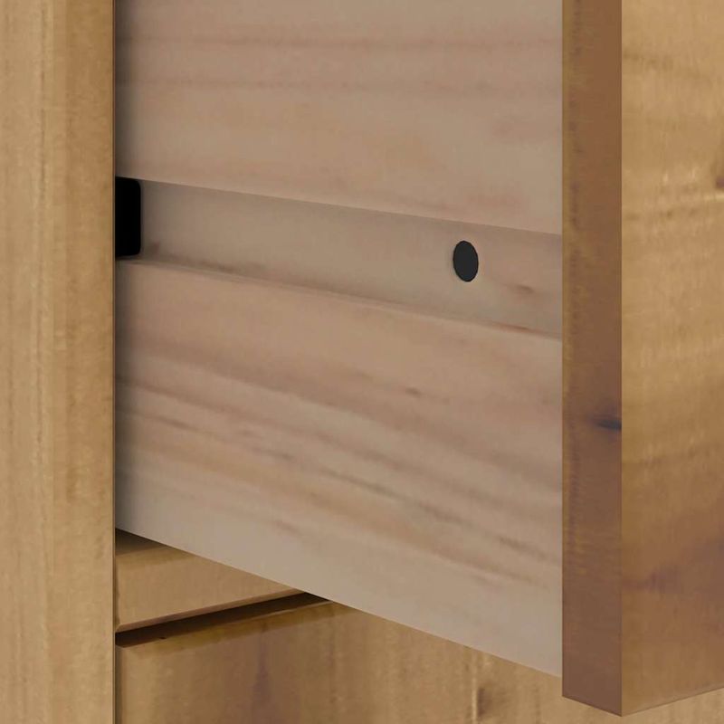 Casa si Gradina - Mobilier - Comode si corpuri - Comode - Dulapuri laterale 5 buc "ODDA" 40x24x79 cm lemn masiv de pin, model 5 rafturi 5 sertare - Infinity.ro