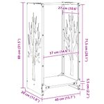 Casa si Gradina - Termice - Sobe, Seminee si accesorii - Accesorii seminee si sobe - Suport pentru lemne de foc alb 40x30x80 cm Otel laminat la rece - Infinity.ro