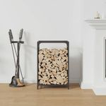 Casa si Gradina - Termice - Sobe, Seminee si accesorii - Accesorii seminee si sobe - Suport pentru lemne de foc negru Otel laminat la rece - Infinity.ro