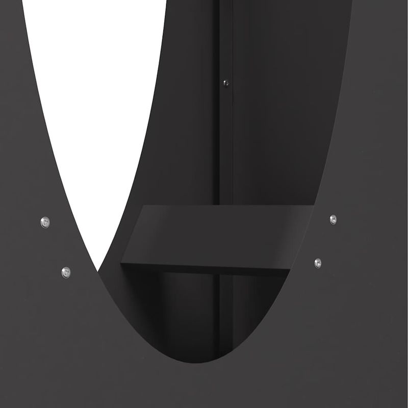 Casa si Gradina - Termice - Sobe, Seminee si accesorii - Accesorii seminee si sobe - Suport pentru lemne de foc negru Otel laminat la rece - Infinity.ro