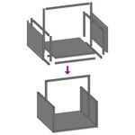 Casa si Gradina - Termice - Sobe, Seminee si accesorii - Accesorii seminee si sobe - Suport pentru lemne de foc alb 40x40x40 cm Otel laminat la rece - Infinity.ro