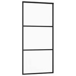 Casa si Gradina - Constructii - Usi interior, exterior si garaj - Usi interior - Usa glisanta cu set de feronerie neagra 90x205 cm Sticla ESG - Infinity.ro