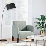 Casa si Gradina - Mobilier - Scaune si fotolii - Fotolii - Fotoliu cu cotiere Gri deschis 54 cm catifea - Infinity.ro