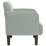 Casa si Gradina - Mobilier - Scaune si fotolii - Fotolii - Fotoliu cu cotiere Gri deschis 54 cm catifea - Infinity.ro