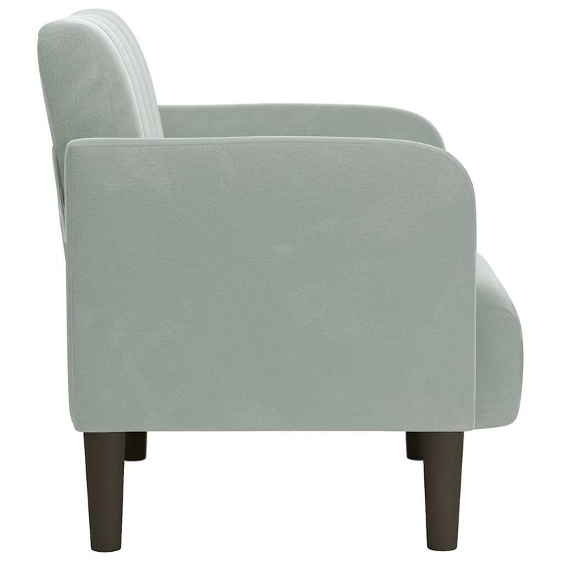 Casa si Gradina - Mobilier - Scaune si fotolii - Fotolii - Fotoliu cu cotiere Gri deschis 54 cm catifea - Infinity.ro