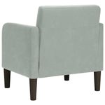 Casa si Gradina - Mobilier - Scaune si fotolii - Fotolii - Fotoliu cu cotiere Gri deschis 54 cm catifea - Infinity.ro