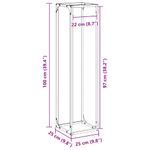 Casa si Gradina - Termice - Sobe, Seminee si accesorii - Accesorii seminee si sobe - Suport pentru lemne de foc Verde masline Otel laminat la rece - Infinity.ro