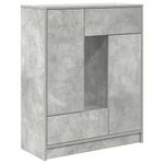 Casa si Gradina - Mobilier - Comode si corpuri - Comode - Bufeta cu sertare si usi Gri beton 73x31x90 cm - Infinity.ro