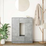 Casa si Gradina - Mobilier - Comode si corpuri - Comode - Bufeta cu sertare si usi Gri beton 73x31x90 cm - Infinity.ro