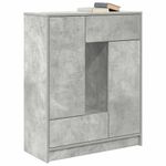 Casa si Gradina - Mobilier - Comode si corpuri - Comode - Bufeta cu sertare si usi Gri beton 73x31x90 cm - Infinity.ro
