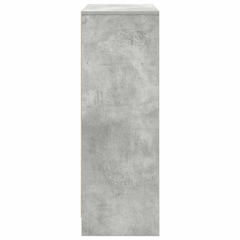 Casa si Gradina - Mobilier - Comode si corpuri - Comode - Bufeta cu sertare si usi Gri beton 73x31x90 cm - Infinity.ro