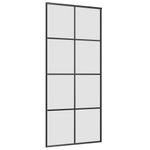 Casa si Gradina - Constructii - Usi interior, exterior si garaj - Usi interior - Usa glisanta cu set de feronerie neagra 90x205 cm Sticla ESG - Infinity.ro
