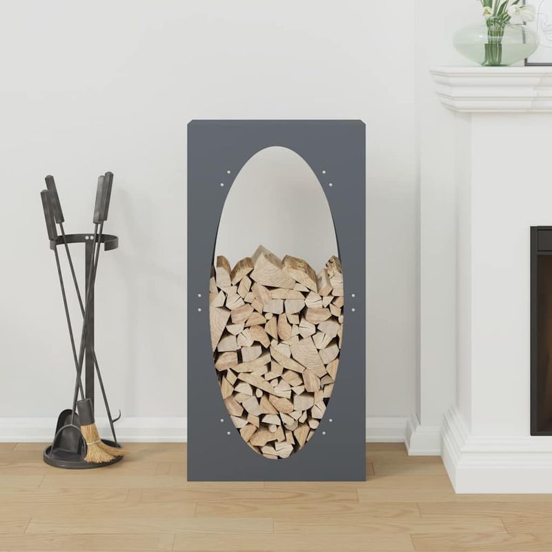 Casa si Gradina - Termice - Sobe, Seminee si accesorii - Accesorii seminee si sobe - Suport pentru lemne de foc Antracit Otel laminat la rece - Infinity.ro