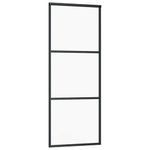 Casa si Gradina - Constructii - Usi interior, exterior si garaj - Usi interior - Usa glisanta cu set de feronerie neagra 76x205 cm Sticla ESG - Infinity.ro